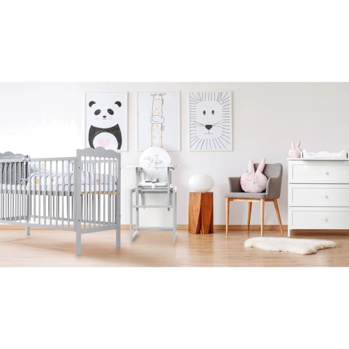 Детская кроватка Klups Oliver 120х60 см серая