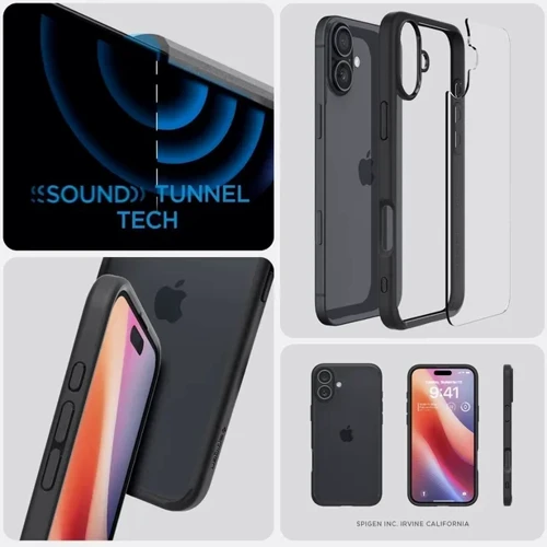Чохол для iPhone Spigen Ultra Hybrid Matte Black (ACS08201) для iPhone 16 фото 10