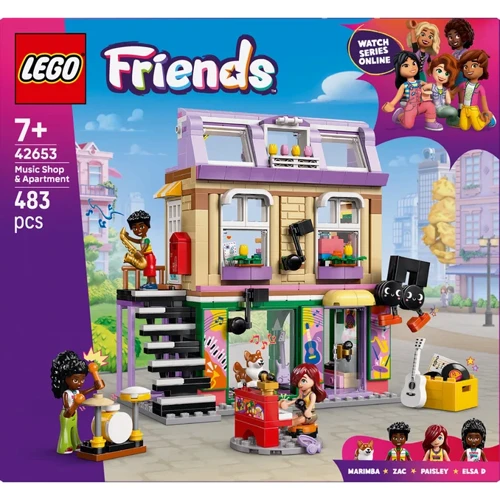 Конструктор LEGO Friends Музыкальный магазин и квартира (42653)