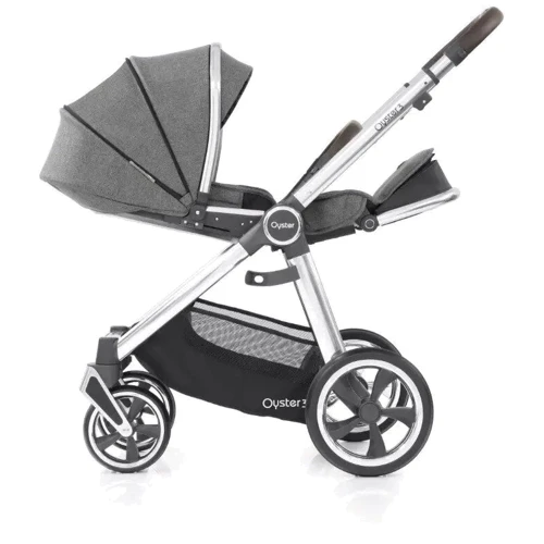 Візок BabyStyle Oyster 3 Mercury / Mirror NEW: Можливість встановлення люльки нет