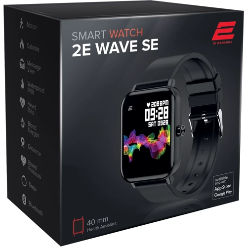 Смарт-годинник 2E Wave SE 40 mm Black: Тип гаджета Дорослі смарт годинник