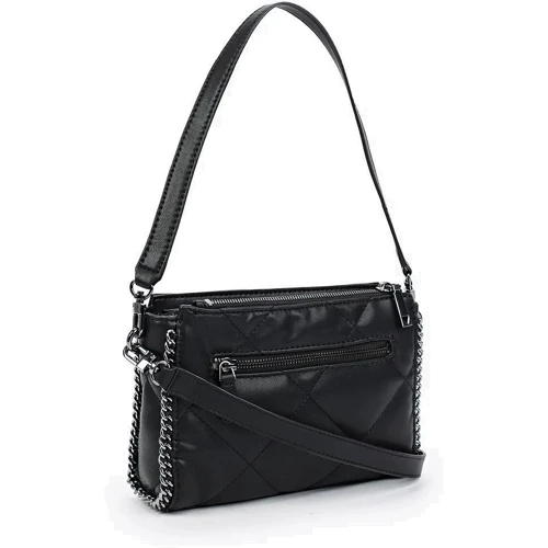 Женская сумка через плечо Guess Khatia Top Zip Shoulder Bag черная (HWQM8381180-BLA): Тип Сумки