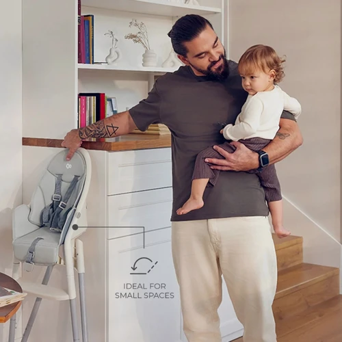 Стульчик для кормления Kinderkraft Dinnly Grey (KHDINN00LGR0000): Наклон спинки нет