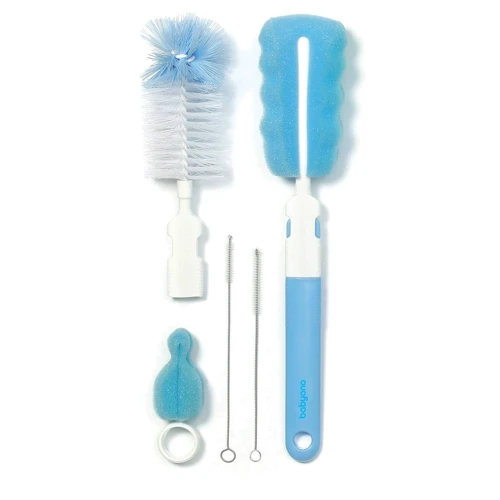 Набір йоржиків для миття пляшок BabyOno зі змінною ручкою синій (735/01): Виробник BabyOno