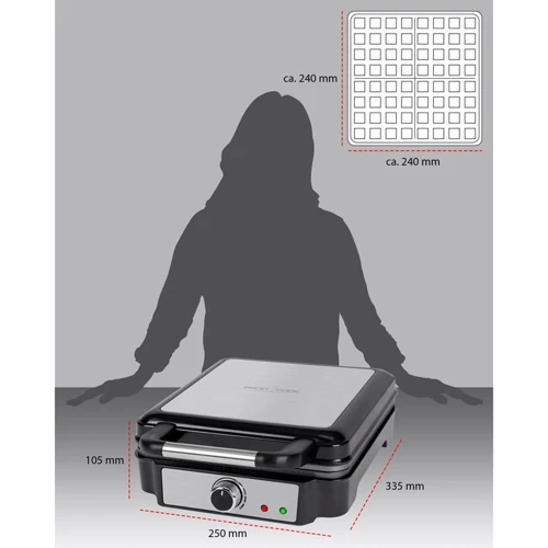 Вафельница Profi Cook PC-WA 1241: Мощность, Вт 1200