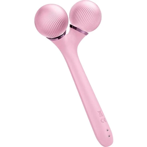 Масажер Звуковий ролик для обличчя та тіла GESKE Sonic Facial & Body Roller 4 в 1 Pink (GK000041PK01)
