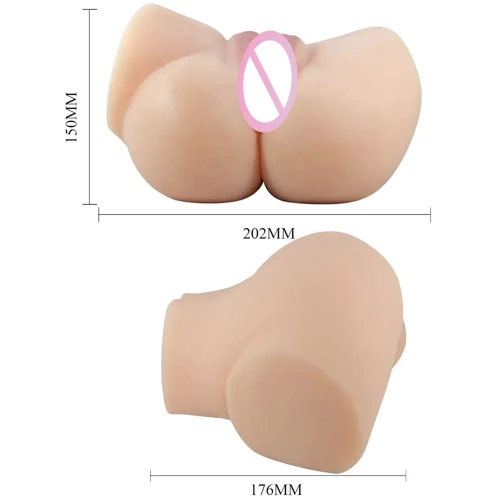 Мастурбатор вагина-анус с вибрацией LYBAILE Crazy Bull - Emilia soft skin (BM-009245Z)