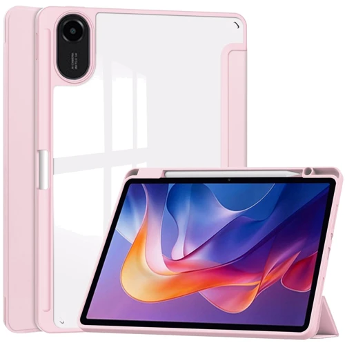 Аксесуар для планшетних ПК BeCover Soft Edge TPU з Pencil Mount Pink для Xiaomi Redmi Pad 2 (713662): Колір рожевий