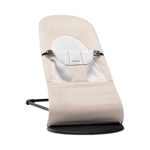 Кресло-шезлонг BabyBjorn Balance Soft бежево-серый Джерси