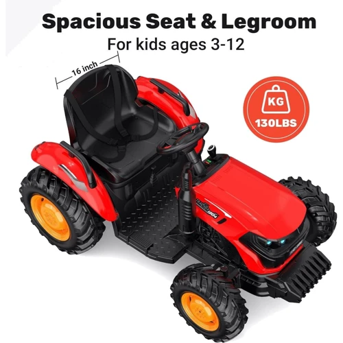 Детский электромобиль Bambi Racer Трактор, красный (M 5772EBR-3): Рекомендуемый возраст от 3 лет до 8 лет