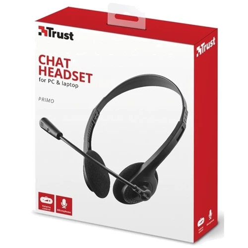 Наушники Trust Primo Headset: Тип конструкции накладные