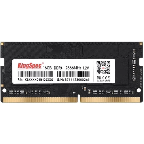 KingSpec 16 GB SO-DIMM DDR4 2666 MHz (KS2666D4N12016G): Тип DDR4