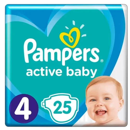 Подгузники Pampers Active Baby Maxi Размер 4 (9-14 кг) 25 шт (8001841630809): Тип Подгузники