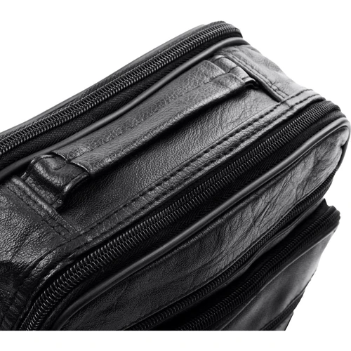 Мужская сумка через плечо Valiria Fashion черная (3DETAW8094-2): Застежка Молния