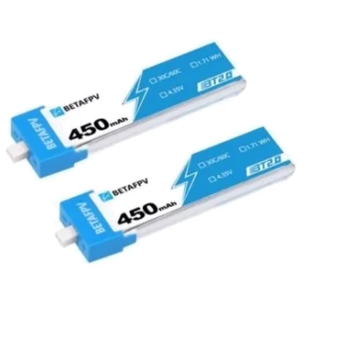 Аккумуляторы BETAFPV BT2.0 450mAh 1S 30C 4шт фото 3