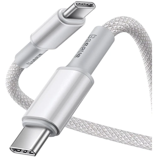 Кабель Baseus Cable USB-C to USB-C High Density Braided 100W 2m White (CATGD-A02): Тип USB-C - USB-C