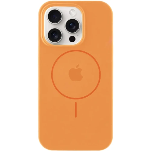 Чехол для iPhone Mobile Case Silicone Full Protective with MagSafe Papaya for iPhone 15 Pro