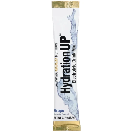 Электролиты California Gold Nutrition HydrationUP Electrolyte Drink Mix Grape / 20 pack x 47 g / Grape: Форма выпуска Порошок
