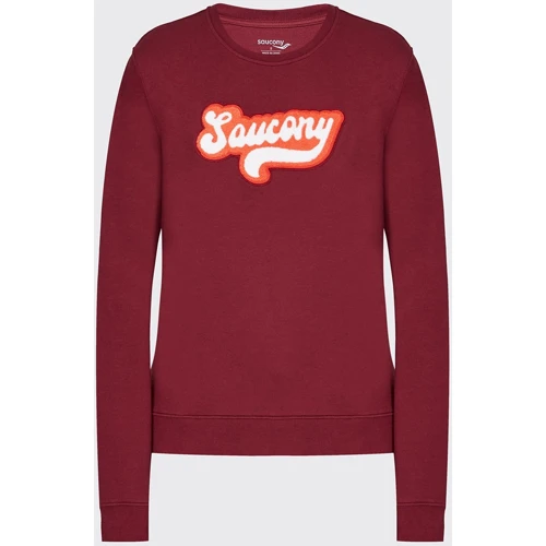 Свитшот Saucony Rested Crew (800344-ZN) 40 бордовый: Вид Свитшоты