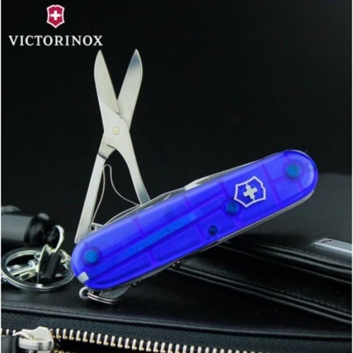 Мультитул Victorinox Huntsman 91мм/15 предметов/синий прозрачный(1.3713.T2): Количество инструментов 15