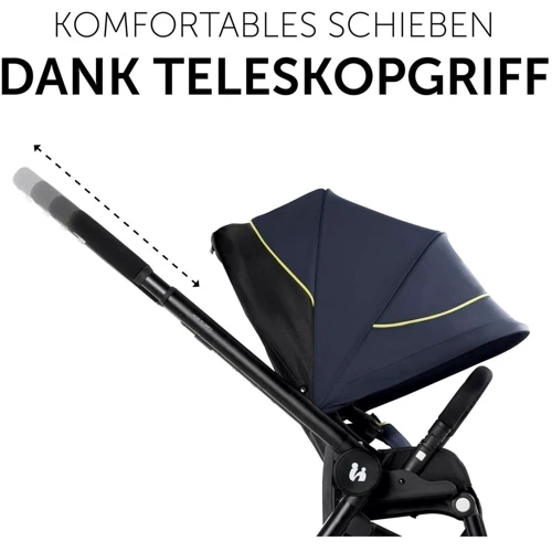 Коляска универсальная Hauck Move So Simply Dark Navy Neon (16717-5): Ширина шасси 62