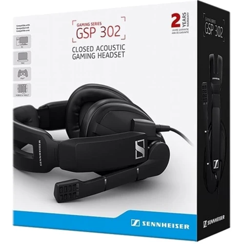 Наушники Sennheiser GSP 302 3.5mm (1000242): Чувствительность (дБ) 113