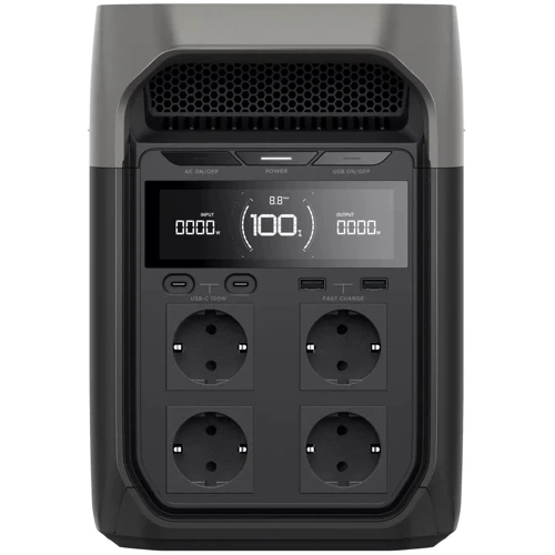 Зарядная станция EcoFlow DELTA 3 1024Wh 1800W (EFDELTA3-EU): Емкость аккумулятора, Вт/ч 1024