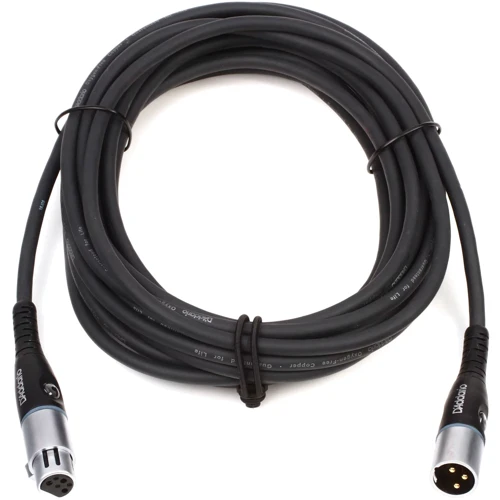 Мікрофонний кабель D'addario PW-M-25 Custom Series Microphone Cable (7.62m): Довжина, м 7.62