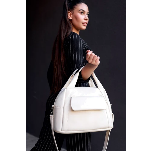 Женская спортивная сумка Sambag Vogue BKS молочная (90159011)