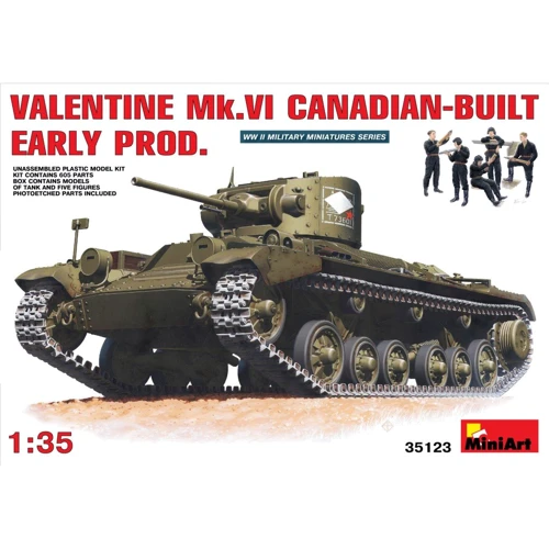 Сборная модель MiniArt Британский пехотный танк «Валентайн» Mk.VI (MA35123)
