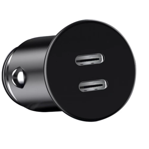 Зарядное устройство WIWU Car Charger 2xUSB-C PC400 40W Black: Сила тока 2.4А и более