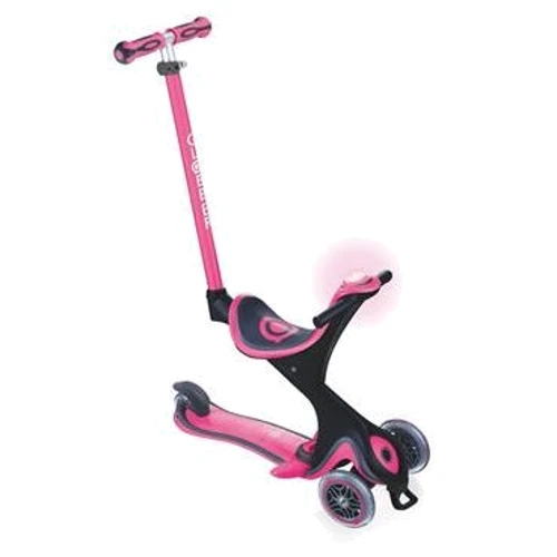 Самокат GLOBBER серии GO UP COMFORT PLAY 5 в 1 розовый, до 20/50кг, 1+, 3 колеса