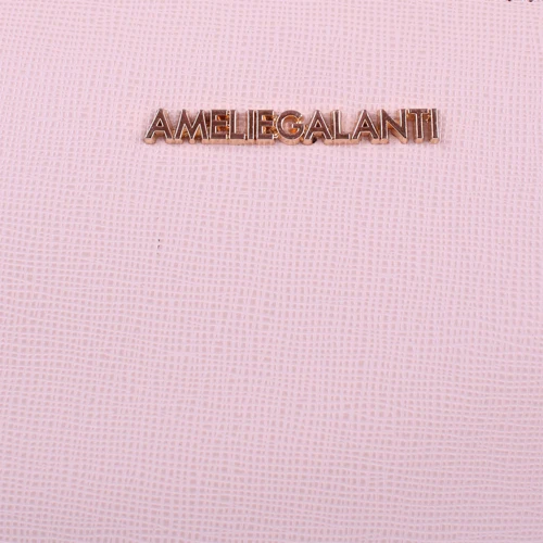 Женская сумка через плечо Amelie Galanti розовая (A991248-pink): Фактура Матовая, Зернистая