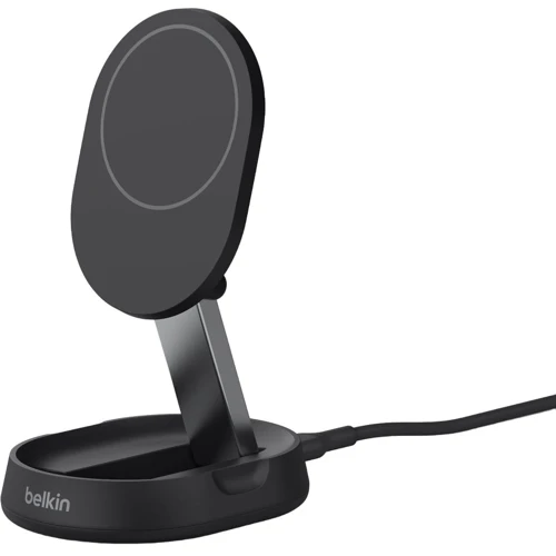 Зарядное устройство Belkin Wireless Charger Magnetic Stand Qi2 15W Black (WIA008BTBK) for iPhone 16 I 15 I 14 I 13 I 12 series