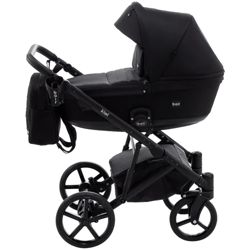 Коляска 2 в 1 Bair Kiwi Soft BKS-452 черный фото 9