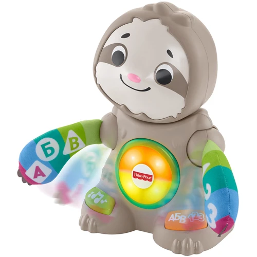 Интерактивная игрушка Fisher-Price Танцующий Ленивец серии Linkimals (GHY96): Материал Пластмасса