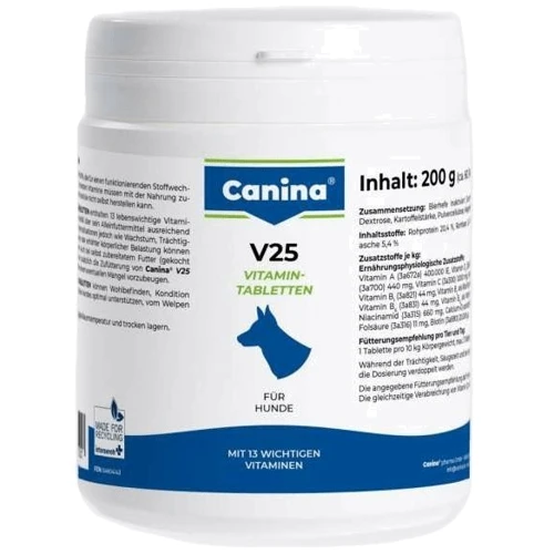 Полівітамінний комплекс Canina V25 для собак 60 шт. (4027565110117)