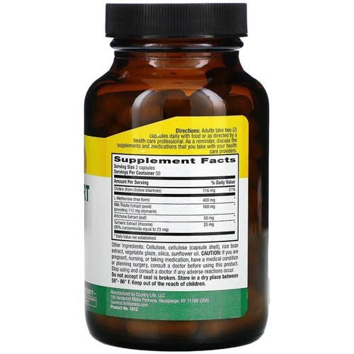 Country Life Liver Support Factors Підтримка печінки 100 капсул: Форма випуску Капсулы
