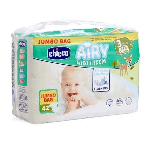 Подгузники Chicco Airy 3 M 4-9 кг 42 шт (11235.00)