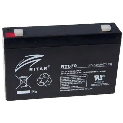 Ritar RT670, 6V-7.0Ah (RT670)