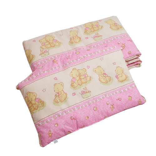 Бампер Twins Comfort Мишки со звездочкой розовый (2051-С-016)