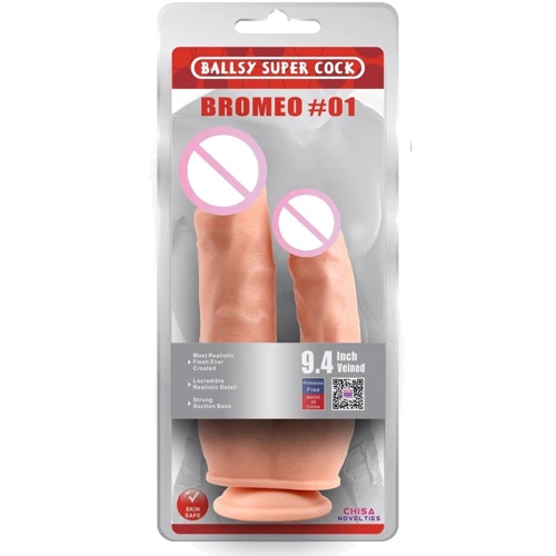 Двойной фаллоимитатор Chisa Ballsy Super Cock Bromeo №1