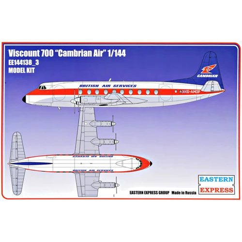 Авиалайнер Eastern Express Viscount 700 Cambrian Air