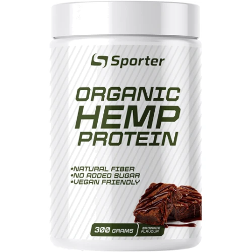 Протеин Sporter Organic Hemp Protein 300 g / 7 servings / brownies