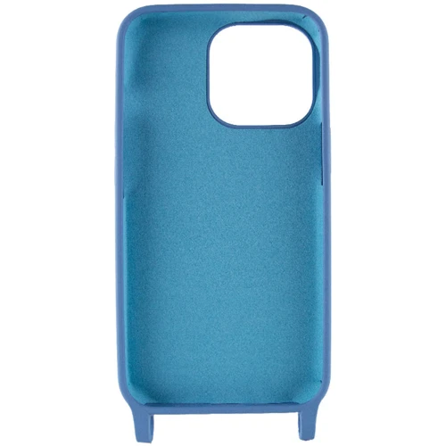 Чехол для iPhone TPU Case two straps California Cosmos Blue for iPhone 13 Pro: Материалы Термополиуретан
