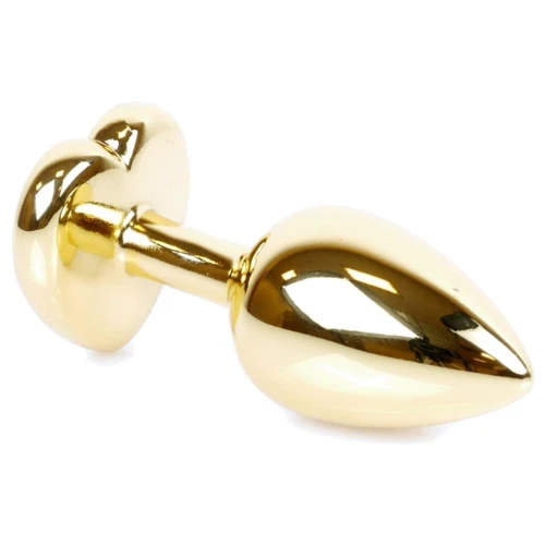 Анальная пробка BOSS Series Exclusivity Jewellery Gold Heart Plug Light Blue