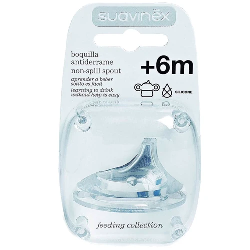 Соска силиконовая с носиком Suavinex 4+ месяцев (300843): Поток средний
