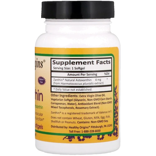 Healthy Origins Astaxanthin 4 mg 30 Softgels (HOG-84912): Тип астаксантин