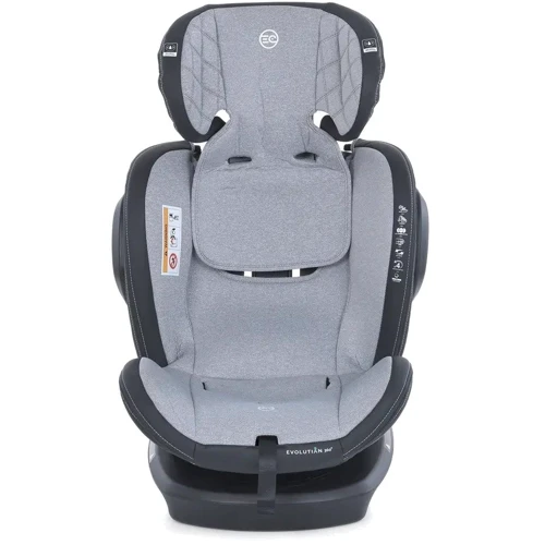 Автокресло El Camino Evolution 2 360 Isofix 0-36 кг royal gray (ME 1045-1): Крепление Isofix есть