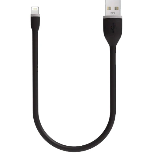 Кабель Satechi USB Cable to Lightning Flexible Charging 15cm Black (ST-FCL6B)